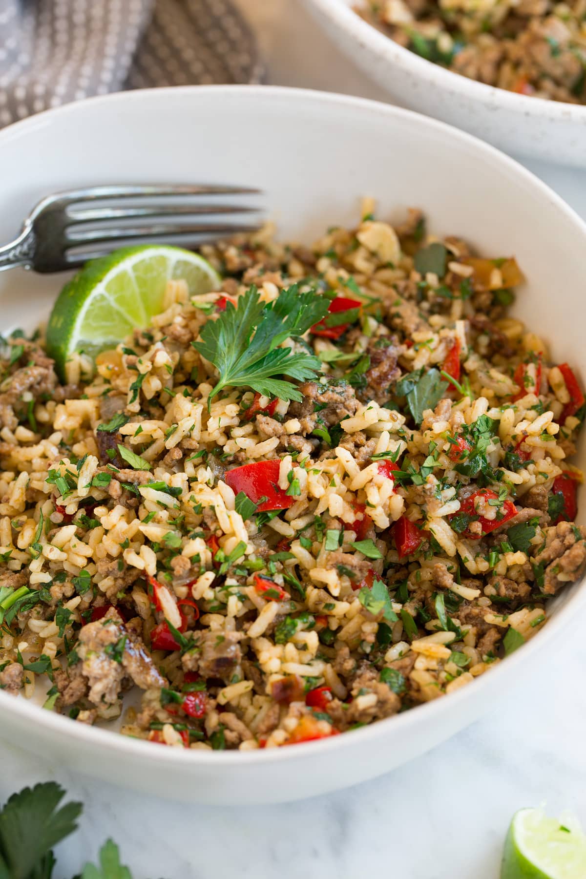 Easy 30-Minute Chimichurri Beef and Rice Skillet Dinner